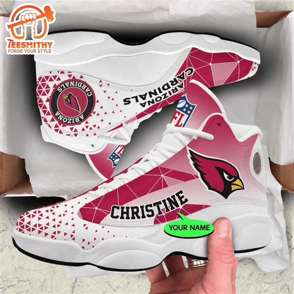 Arizona Cardinals NFL Personalized Jordan 13 Shoes  Gift Christmas