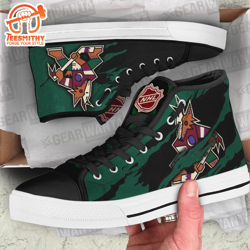 Arizona Coyotes High Top Shoes Custom For Fans