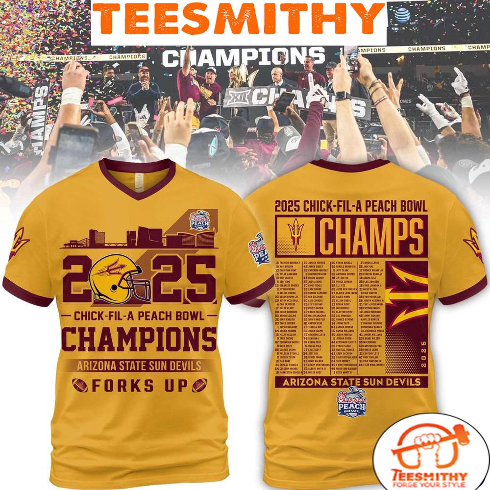 Arizona State Sun Devils 2025 Chick-Fil-A Peach Bowl Champions Limited Edition Hoodie