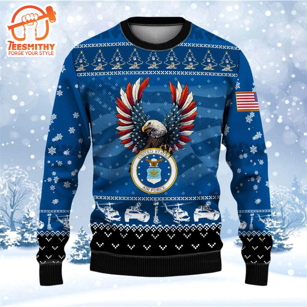 Armed Forces Air Force Veteran Military Soldier Ugly Sweater – Veteran Sweater