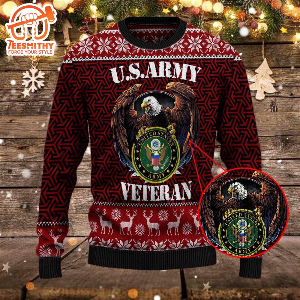 Armed Forces Army Military Vva Vietnam Veterans Day Gift For Father Dad Christmas Sweater – Veteran Sweater