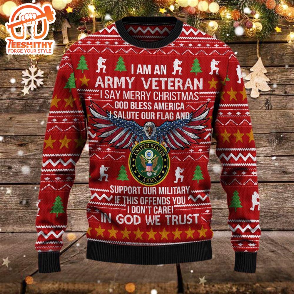 Armed Forces Army Military Vva Vietnam Veterans Day Gift For Father Dad Christmas Sweaters – Veteran Sweater