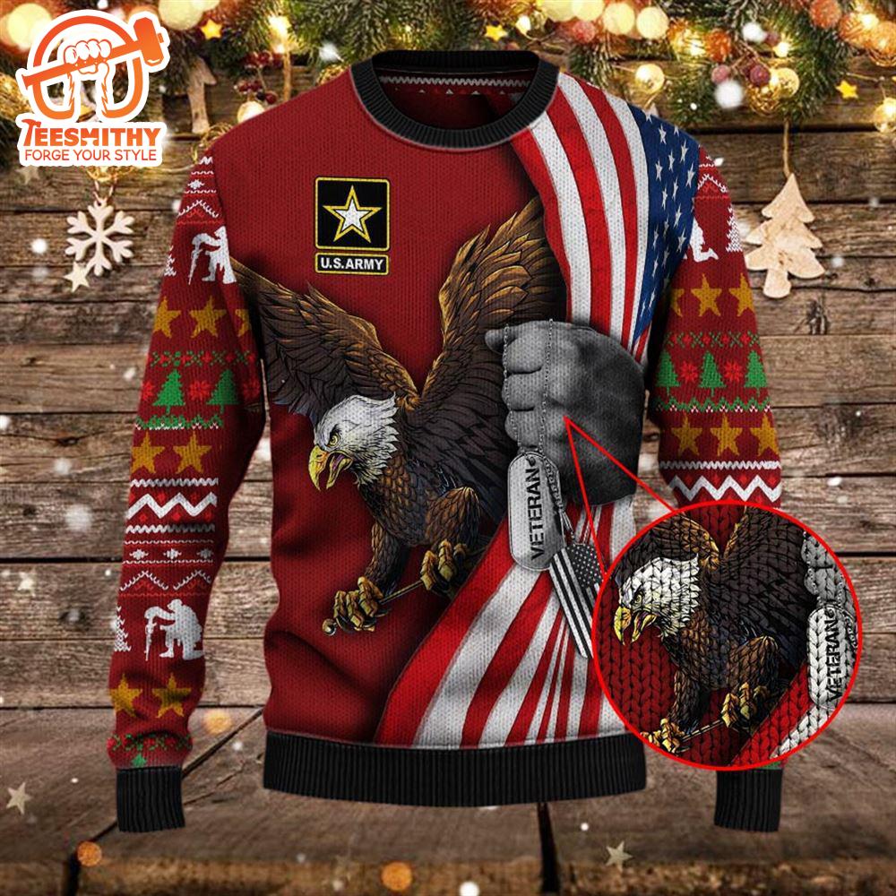 Armed Forces Army Military Vva Vietnam Veterans Day Gift For Father Dad Christmas Ugly Sweater Xmas – Veteran Sweater