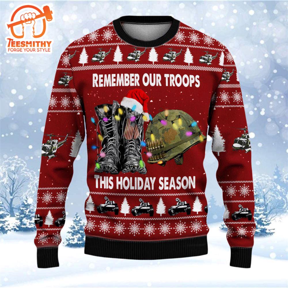 Armed Forces Army Navy Usmc Marine Air Forces Veteran Military Soldier Ugly Sweater_6494 – Veteran Sweater