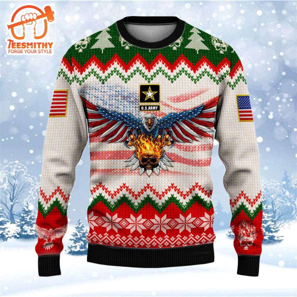 Armed Forces Army Veteran Military Soldier Ugly 3D Sweater – Veteran Sweater