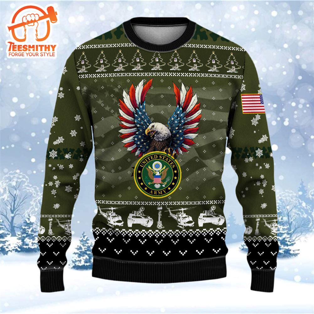 Armed Forces Army Veteran Military Soldier Ugly Sweater – Veteran Sweater