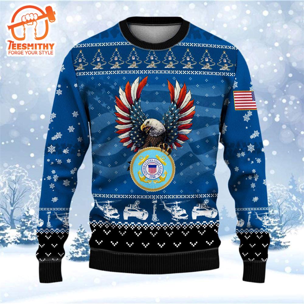 Armed Forces Coast Guard Veteran Military Soldier Ugly  – Veteran Sweater