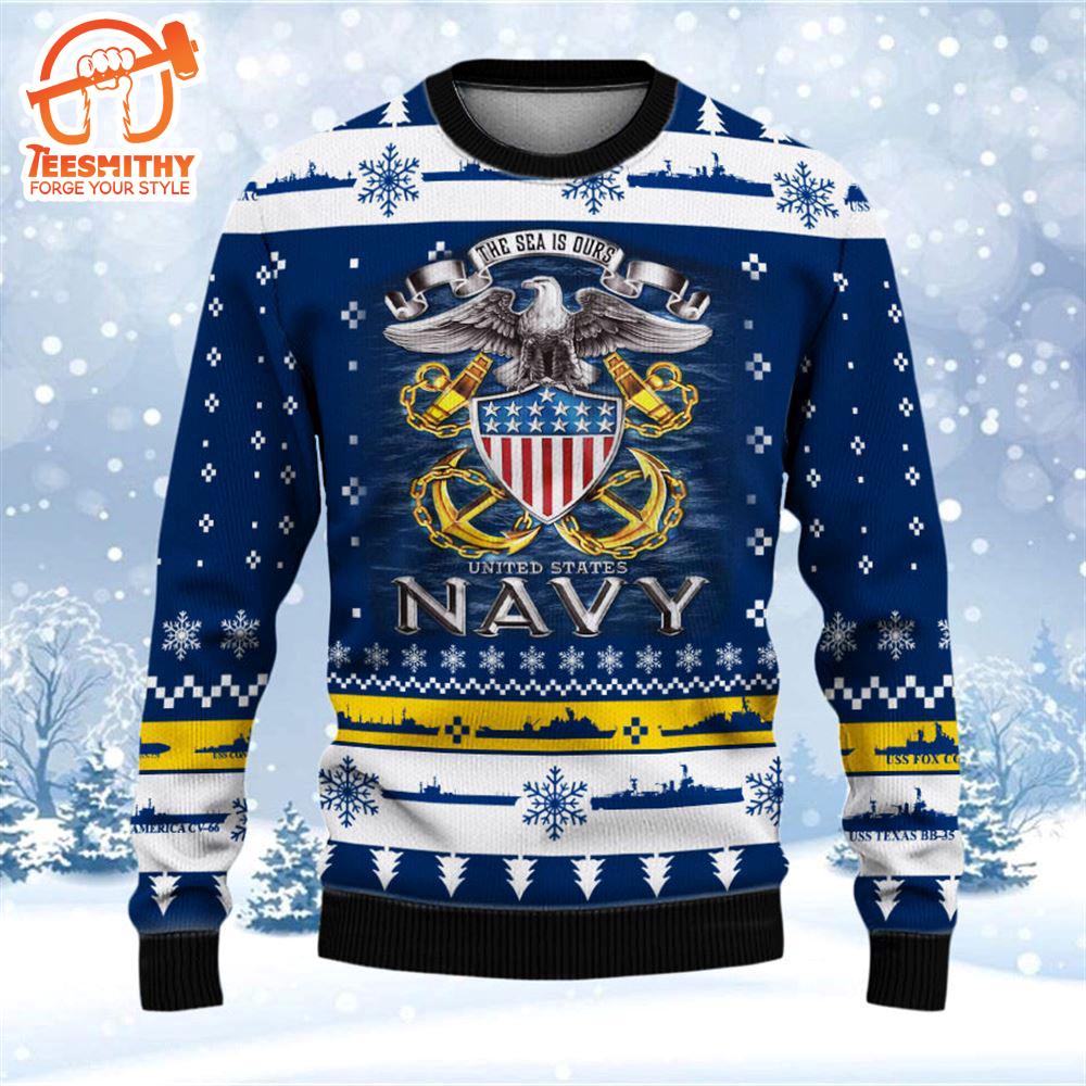 Armed Forces Navy Veteran Military Soldier Ugly  – Veteran Sweater