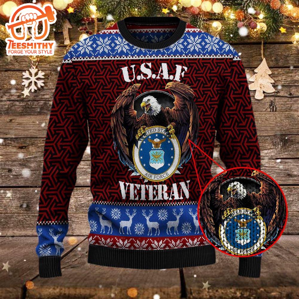 Armed Forces Usaf Air Forces Military Vva Vietnam Veterans Day Gift For Father Dad Christmas  Sweater – Veteran Sweater