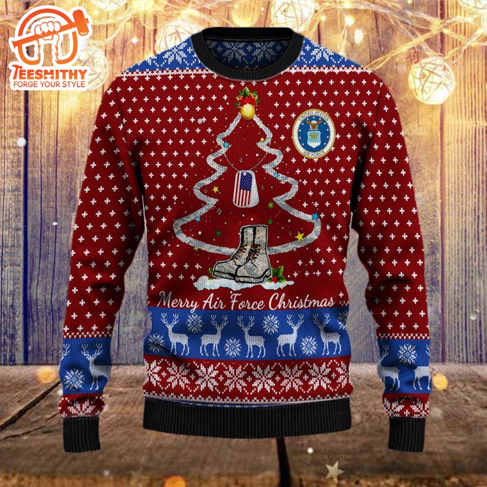 Armed Forces Usaf Air Forces Military Vva Vietnam Veterans Day Gift For Father Dad Christmas Ugly Sweater 3D – Veteran Sweater