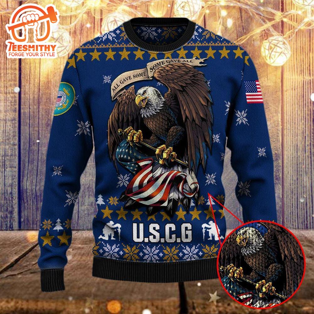 Armed Forces Uscg Coast Guard Military Vva Vietnam Veterans Day Gift Dad Christmas Ugly Sweate – Veteran Sweater