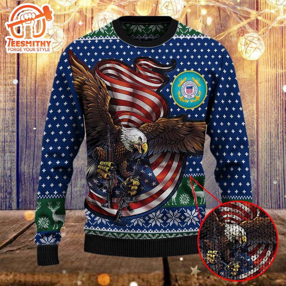 Armed Forces Uscg Coast Guard Military Vva Vietnam Veterans Day Gift For Father Christmas Ugly Sweater – Veteran Sweater