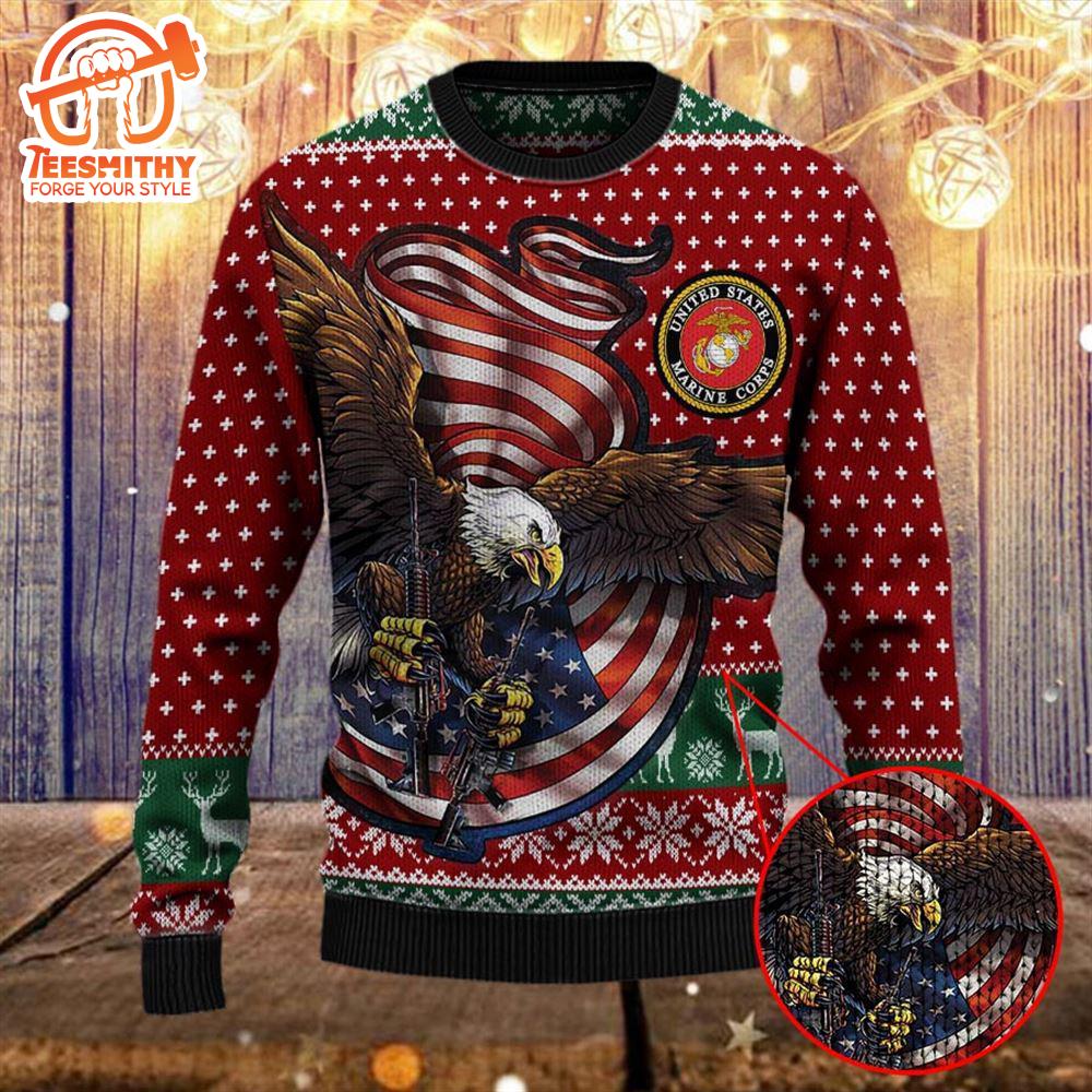 Armed Forces Usmc Marine Military Vva Vietnam Veterans Day Gift For Father Dad Christmas Ugly Sweaters – Veteran Sweater