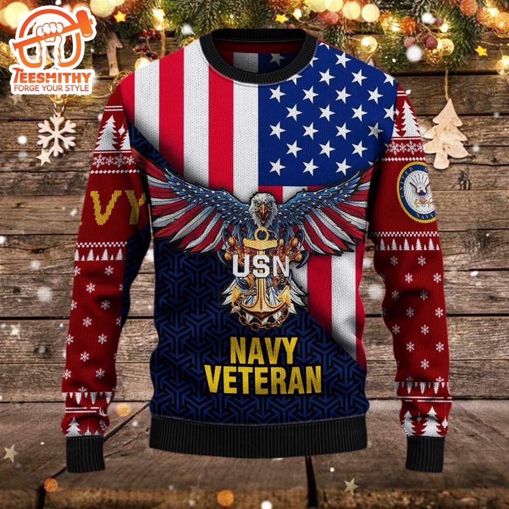 Armed Forces Usn Navy Military Vva Vietnam Veterans Ugly Sweater – Veteran Sweater