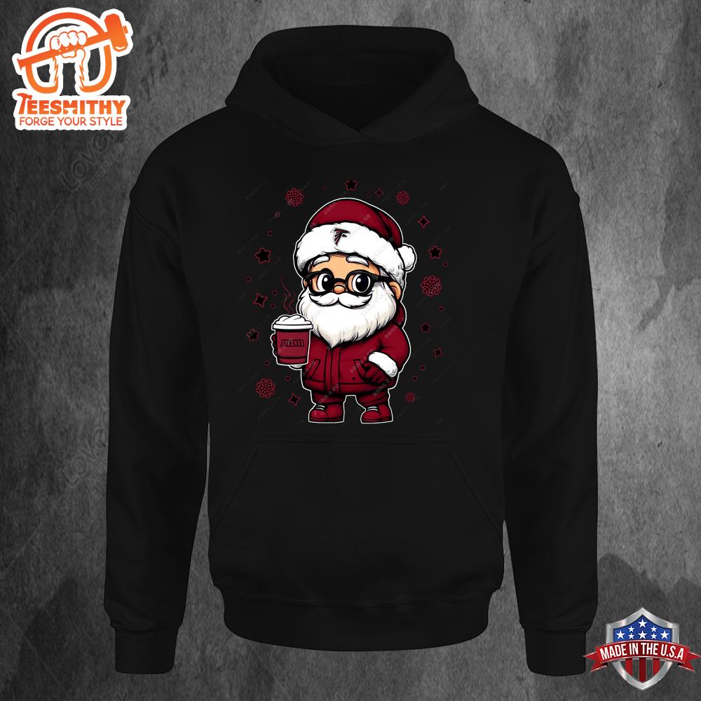 Atlanta Falcons Santa Christmas Football Hoodie