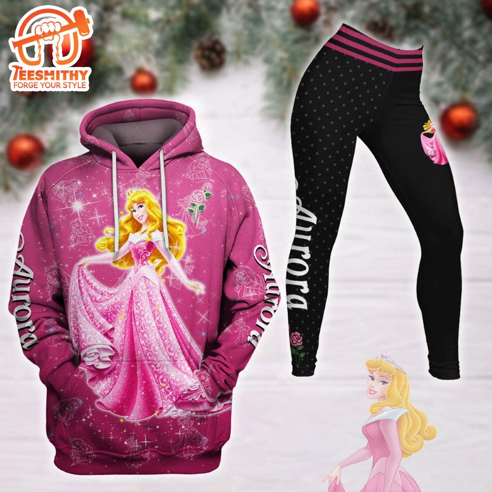 Aurora Princess Cartoon Hoodie And Leggings Set