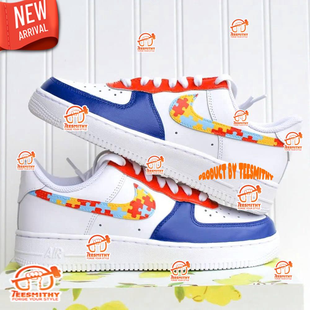 Autism Awareness Limited Edition Nike Air Force 1 Shoes