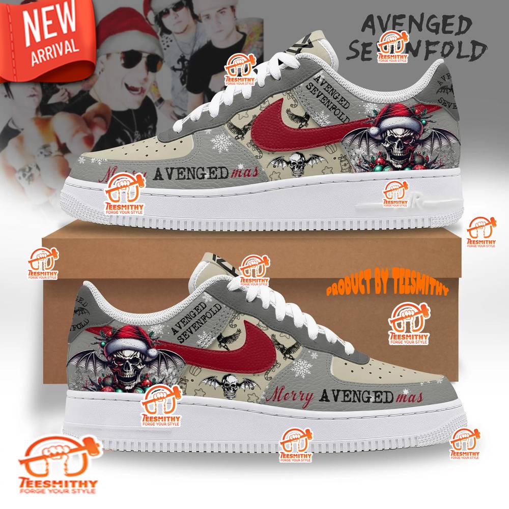 Avenged Sevenfold Merry Christmas Limited Edition Air Force 1 Shoes