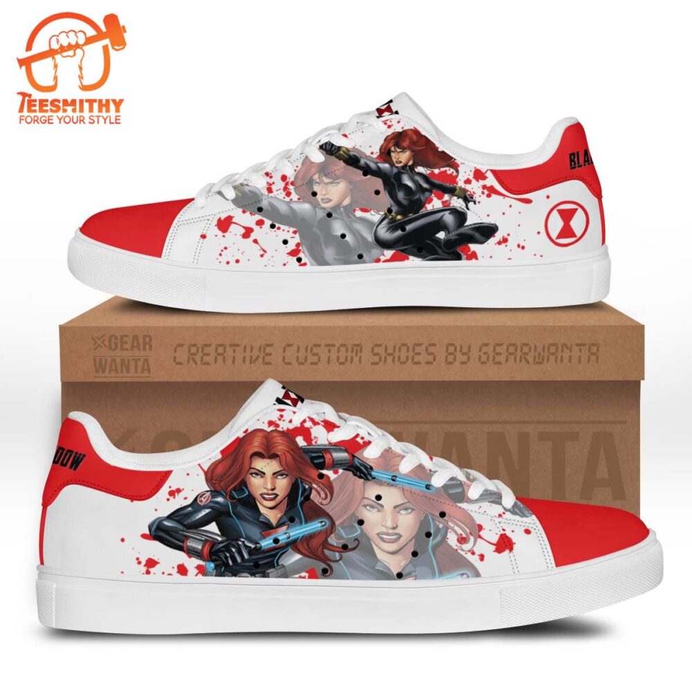 Avengers Black Widow Stan Smith Shoes For Kid