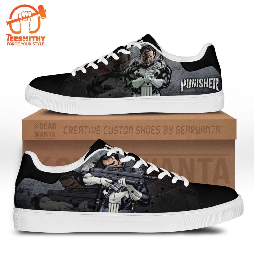 Avengers Punisher Stan Smith Shoes For Kid