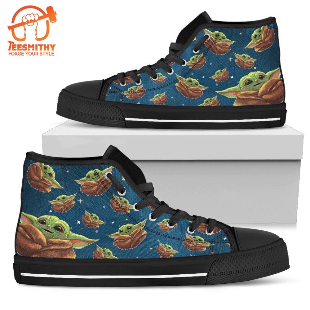 Baby Yoda Sneakers High Top Custom Shoes