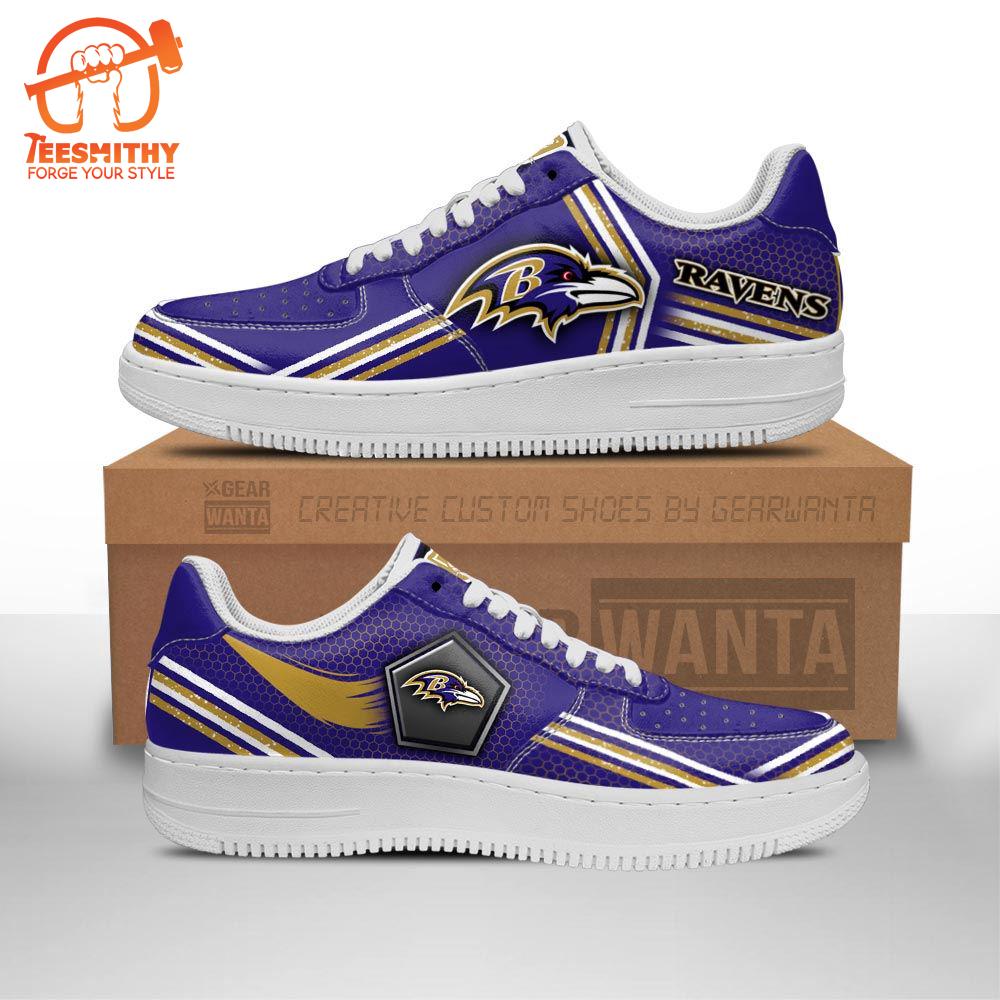 Baltimore Ravens Air Sneakers Custom Force Shoes For Fans  Gift For Christmas