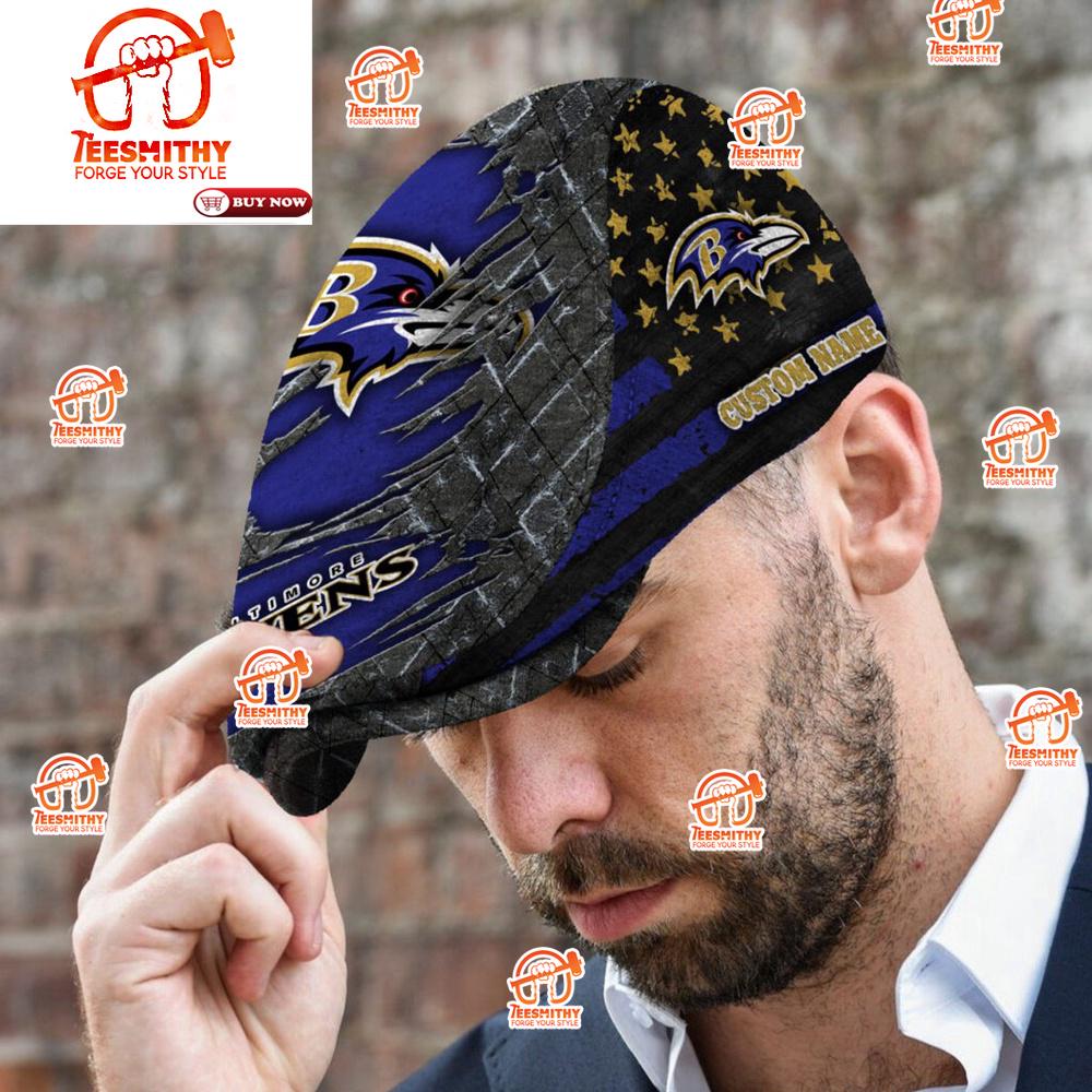 Baltimore Ravens NFL Personalized Jeff Cap