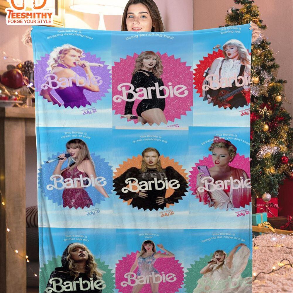 Barbie Taylor Swift Blanket , Christmas Blanket