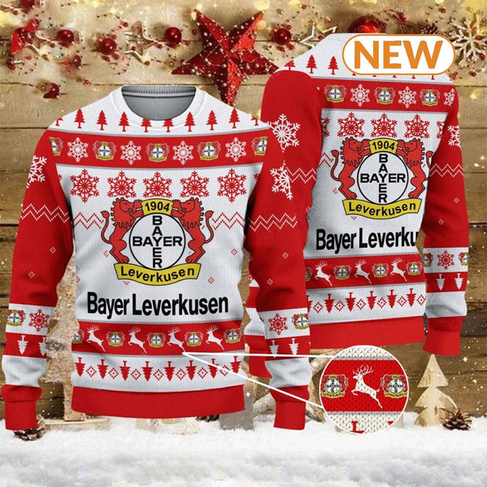 Bayer Leverkusen 3D  Ugly Christmas Sweater Shirt, Sweatshirt