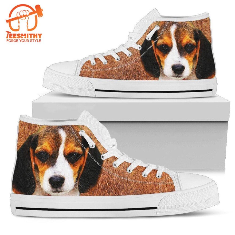 Beagle Shoes High Top Dog Lover For Women