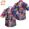 Bears Grateful Dead Tie Die With Skeleton Hawaiian Shirt