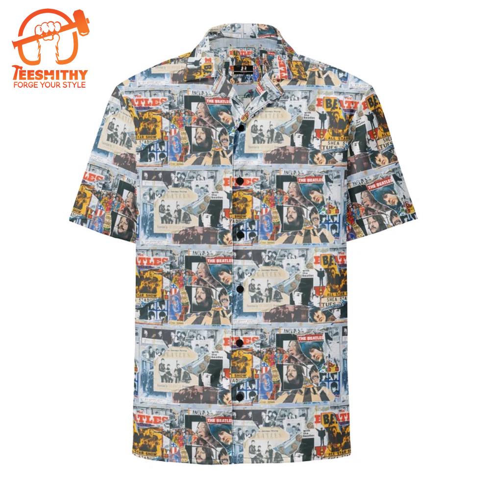 Beatles Album Cover Collage Hawaiian Shirt