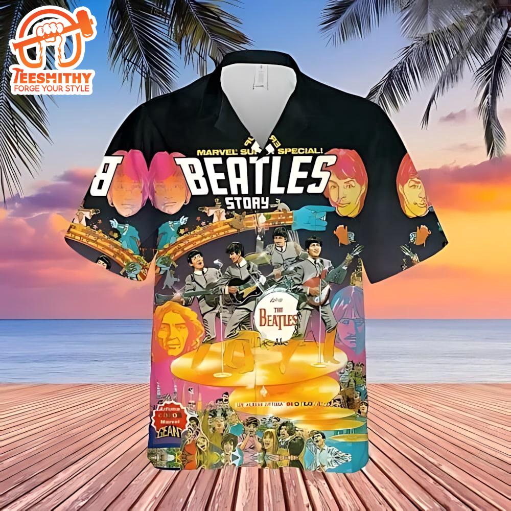 Beatles Comic Book Story Hawaiian Shirt