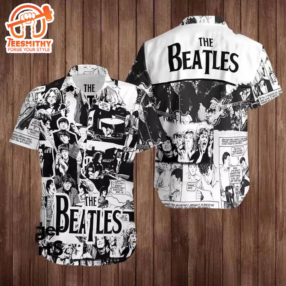 Beatles Comic Strip Hawaiian Shirt