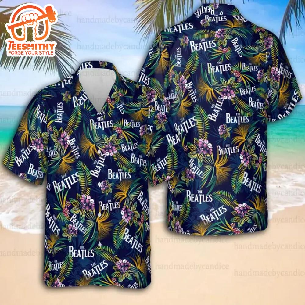 Beatles Floral Hawaiian Shirt