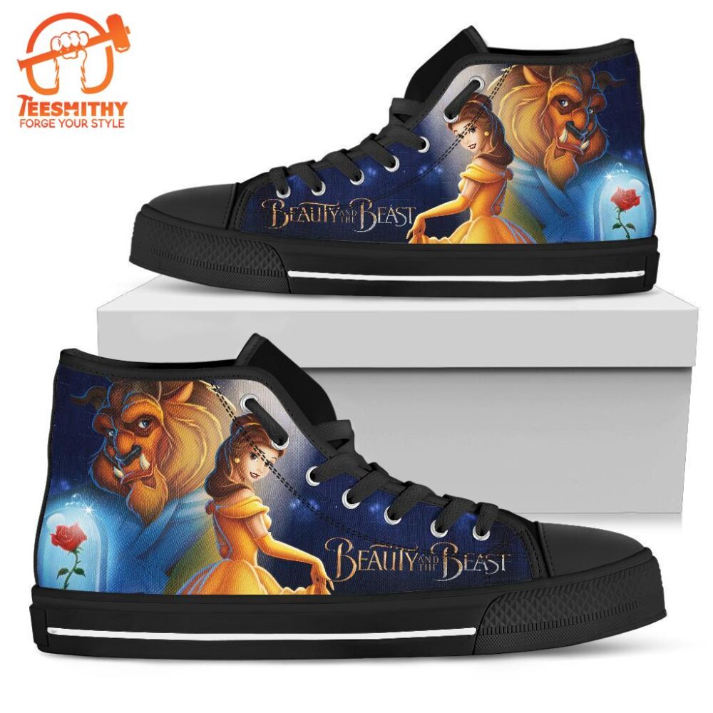 Beauty And The Beast High Top Shoes Gift Idea