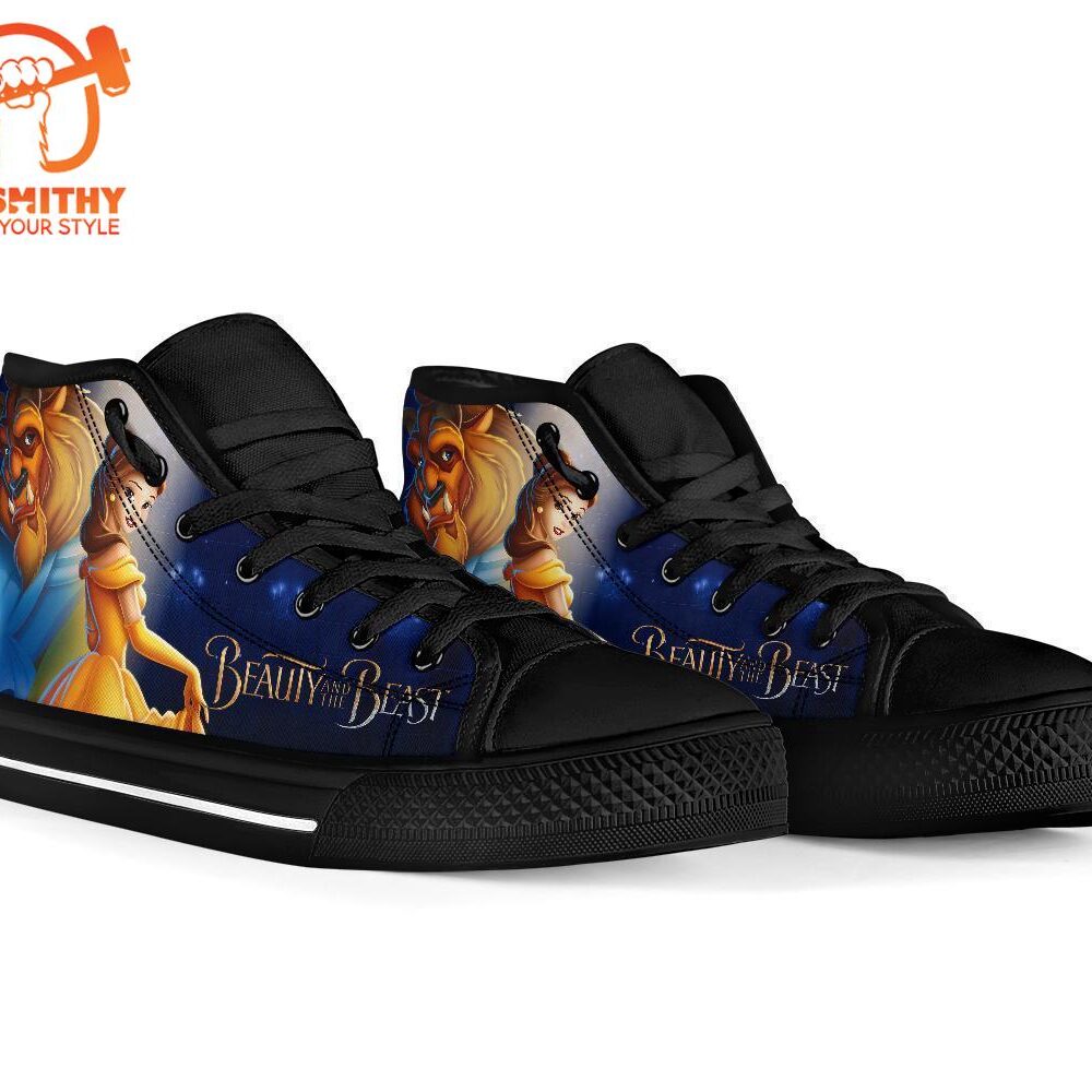 Beauty And The Beast High Top Shoes Gift Idea