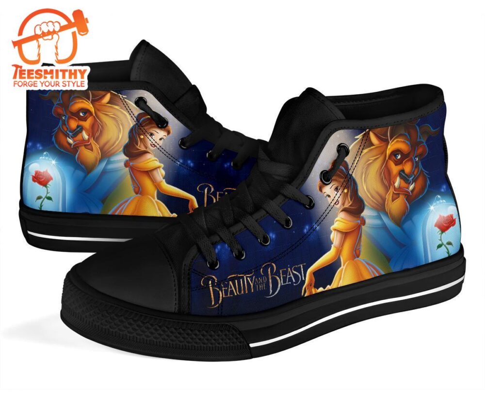 Beauty And The Beast High Top Shoes Gift Idea