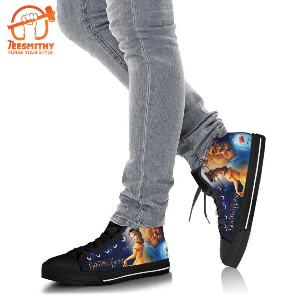 Beauty And The Beast High Top Shoes Gift Idea