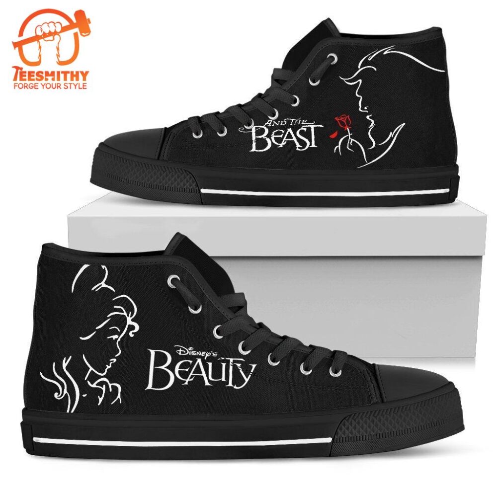 Beauty And The Beast High Top Shoes