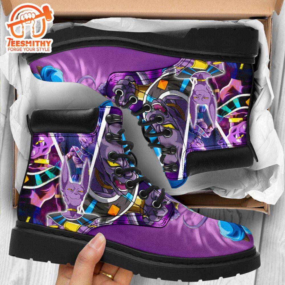 Beerus Dragon Ball Boots Shoes Anime Custom Idea