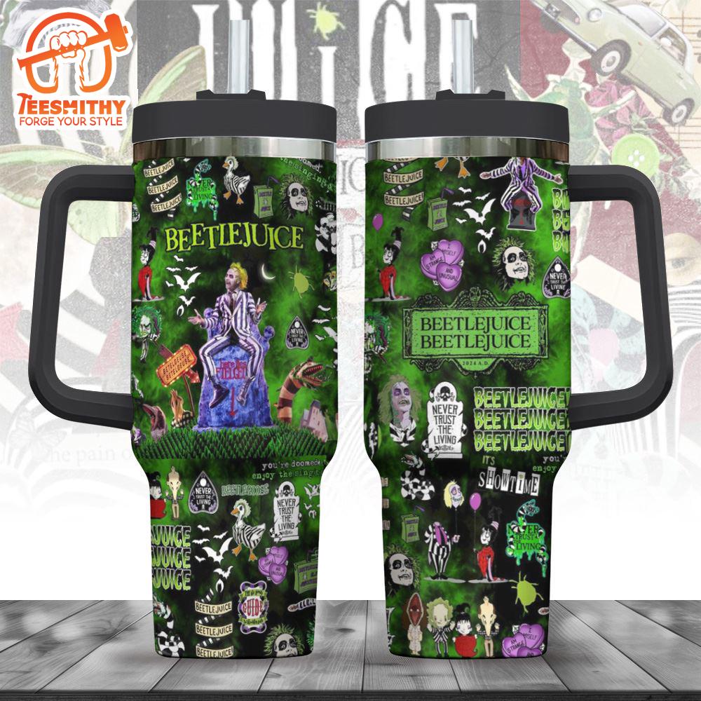 Beetlejuice 40oz Stanley Tumbler Christmas Tumbler 40OZ