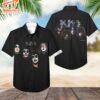 BEST Kiss Band All Over Print Tropical Men’s Short Sleeve Aloha Shirts