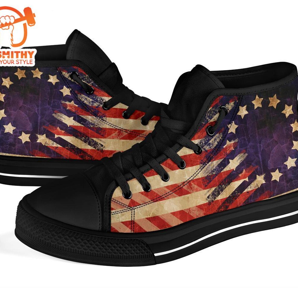 Betsy Ross Flag High Top Shoes Gift Idea