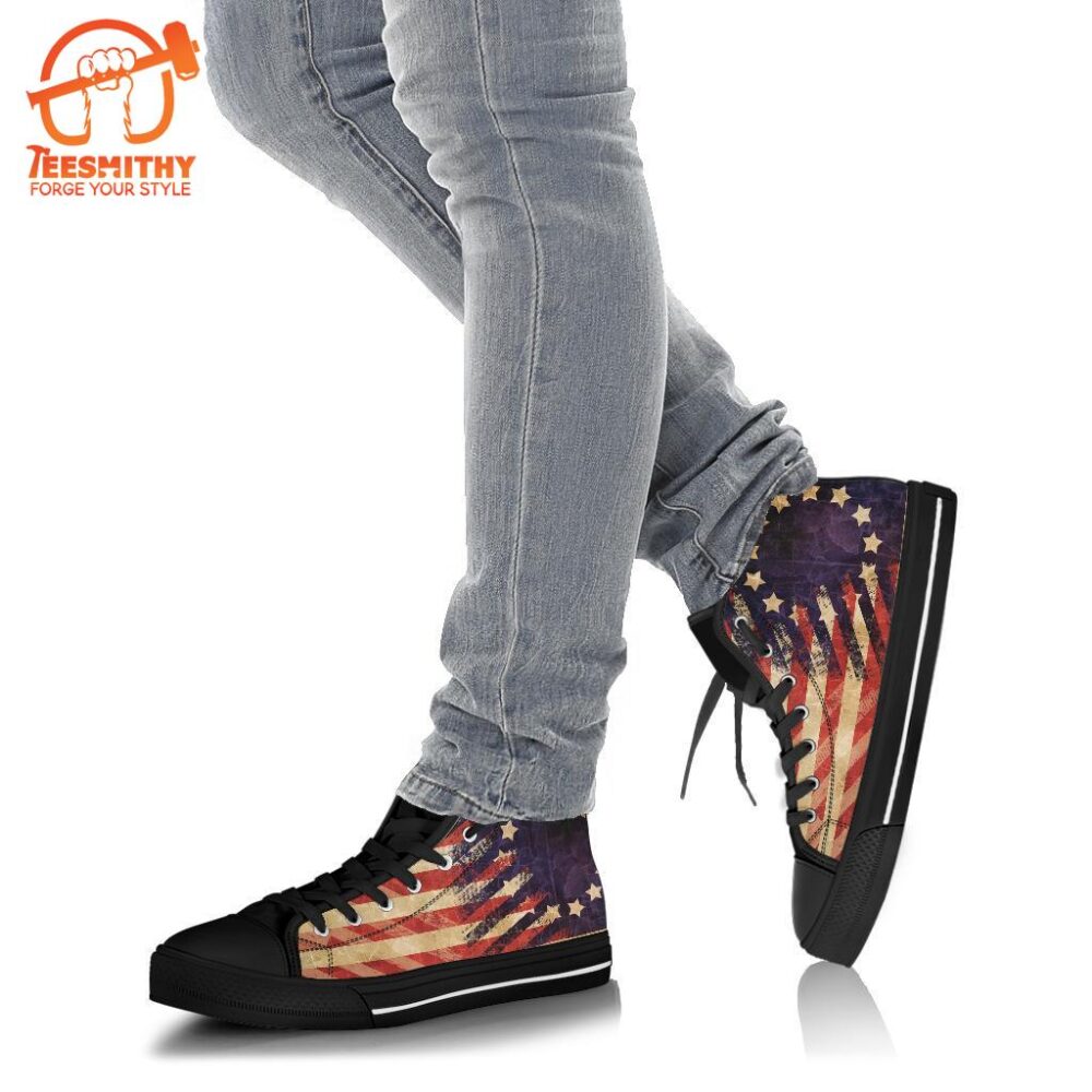 Betsy Ross Flag High Top Shoes Gift Idea