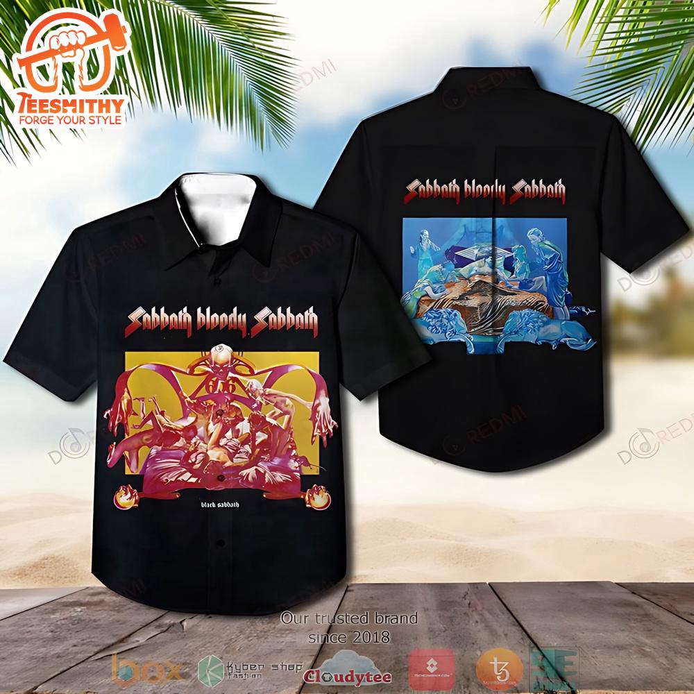 Black Sabbath Band Sabbath Bloody Sabbath Short Sleeve Aloha Shirt