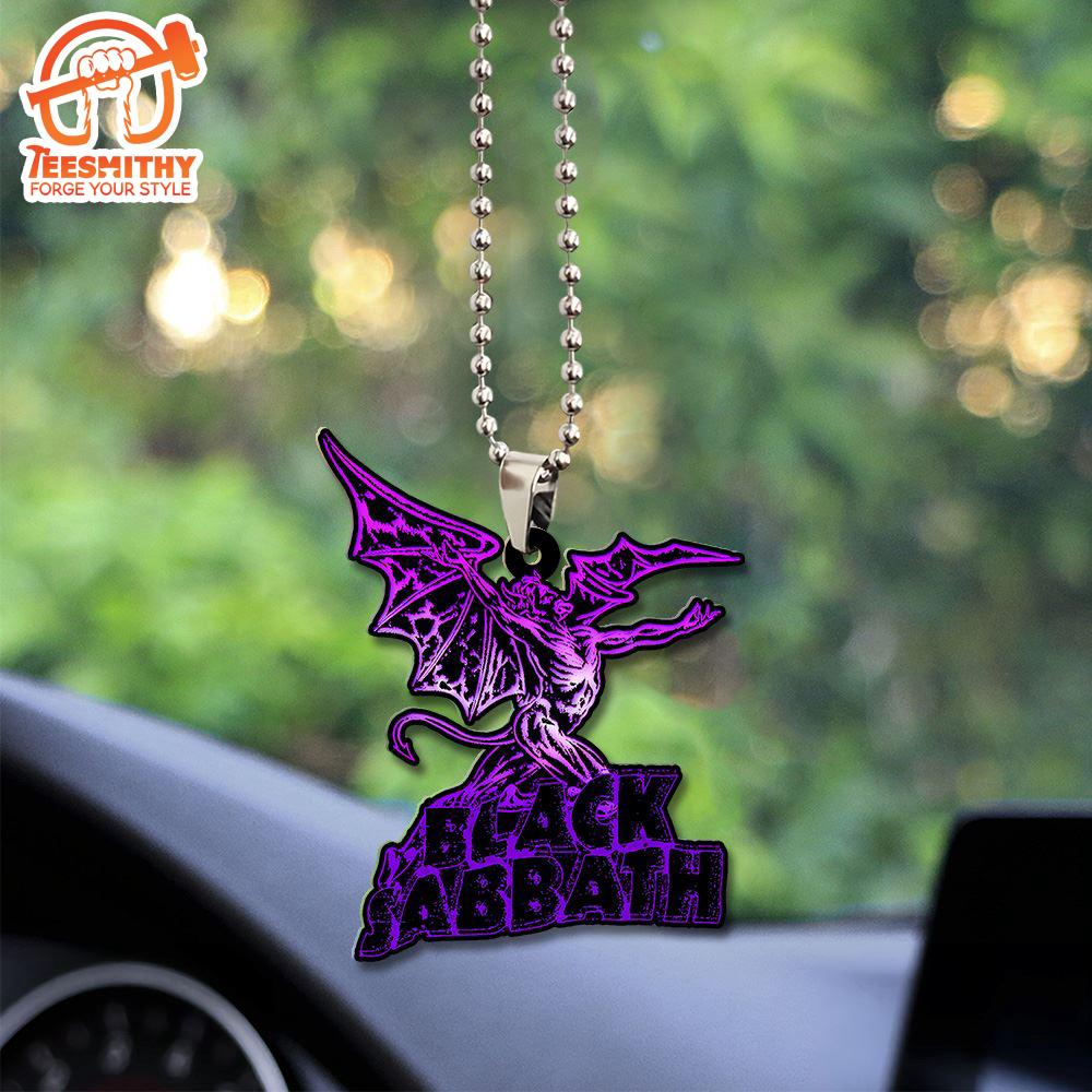 Black Sabbath Custom Shape 2-sided Acrylic Car Ornament