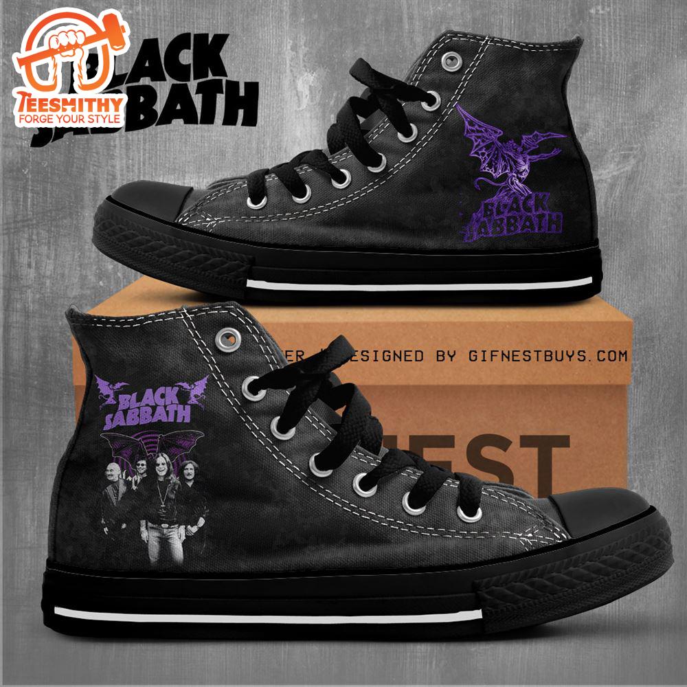 Black Sabbath Members, Black Sabbath High Top Canvas Shoes , Black Sabbath Gift