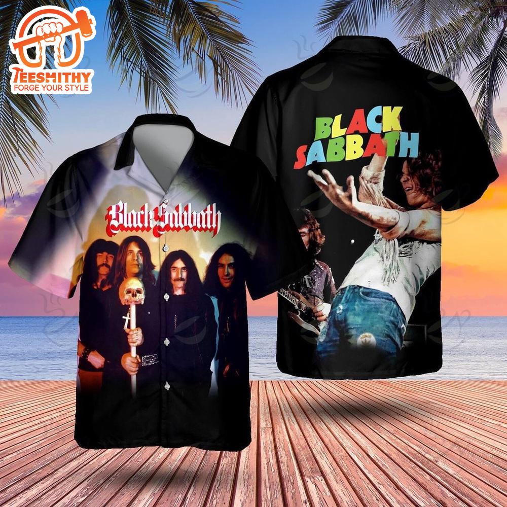 Black Sabbath Skull & Stage Legend Short Sleeve Aloha Shirt