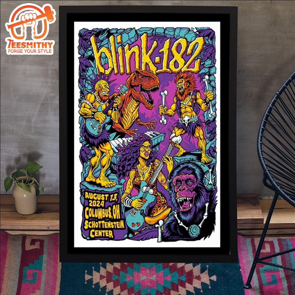 Blink 182 August 13 2024 Schottenstein Center Columbus OH Poster Canvas